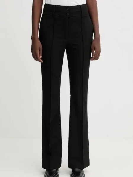 AllSaints pantaloni ASTRA drept high waist negru