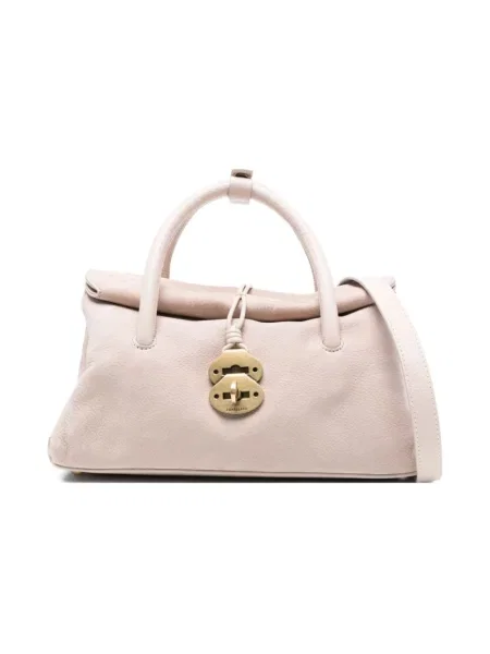 Torebka Zanellato skórzana beżowa