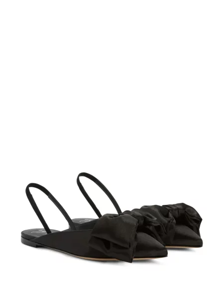 Балеринки Giuseppe Zanotti с панделка черно