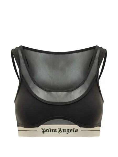 Top Palm Angels plasă cu autograf negru