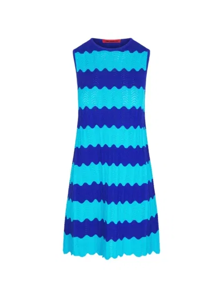 Rochie Simon Miller cu dungi tricotate albastru