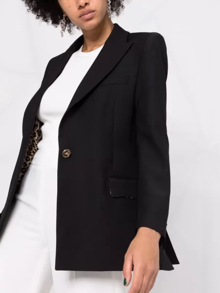 Marynarka Philipp Plein z klapą czarna