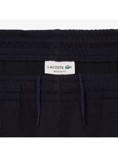 Lacoste Spodnie Dresowe Piqué Regular Fit granatowe
