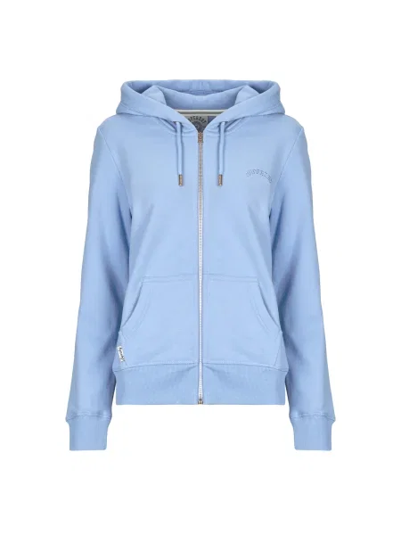 Geacă Superdry cu autograf albastru