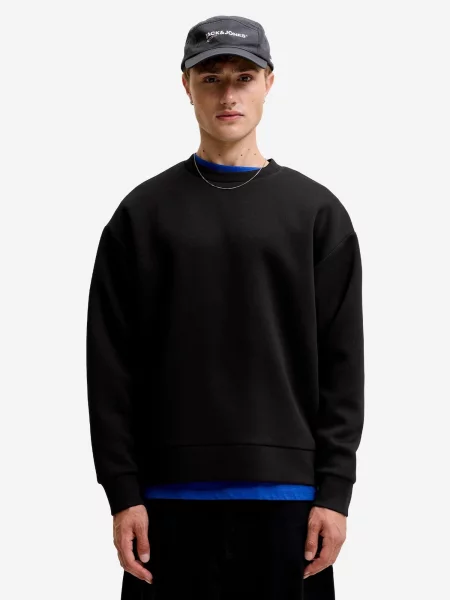 JACK & JONES Μπλούζα φούτερ JJEBarron' μαύρο