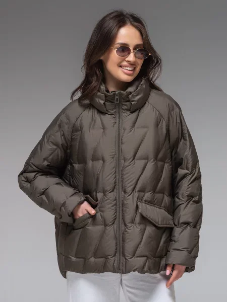 Демисезонная куртка Viva Wear зеленая