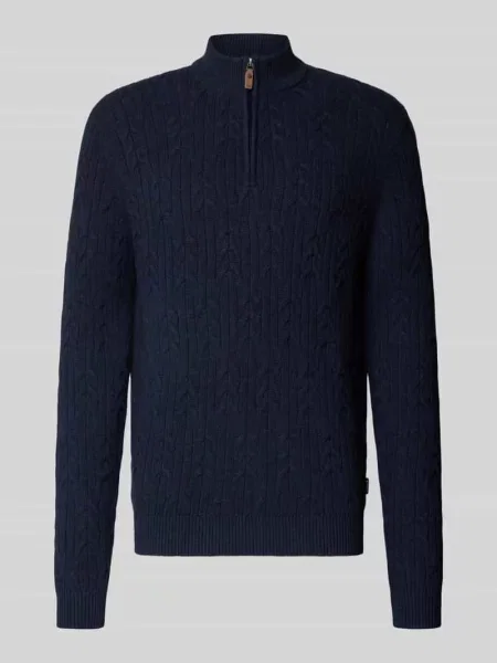 Dzianinowy sweter Fynch-hatton granatowy