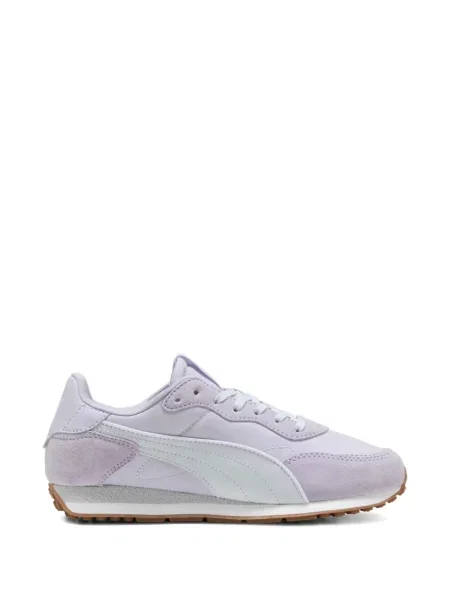 Sneakerși Puma Suede cu șireturi din dantelă violet
