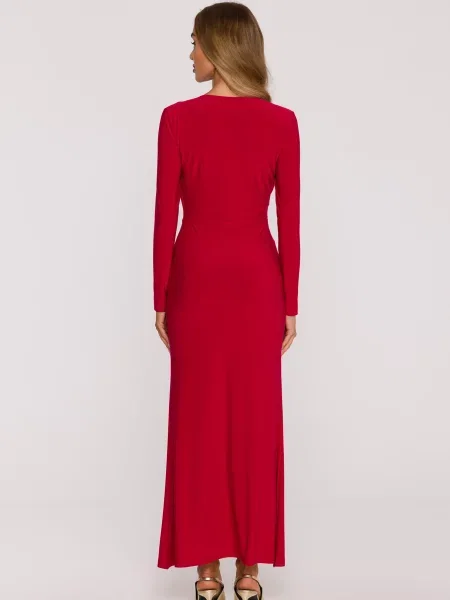 Rochie maxi Made Of Emotion eleganta roșu