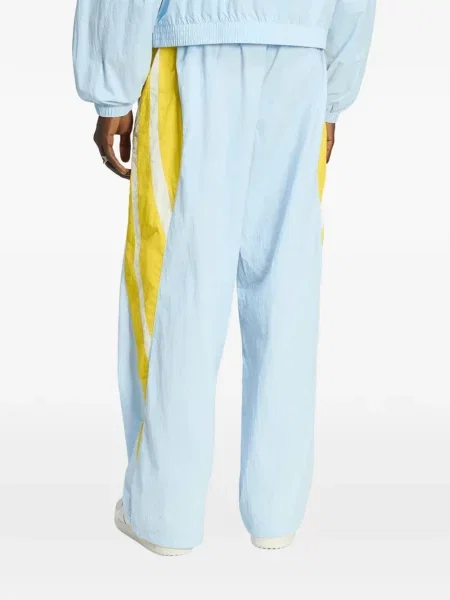 Pantaloni Adidas cu broderie alergare albastru