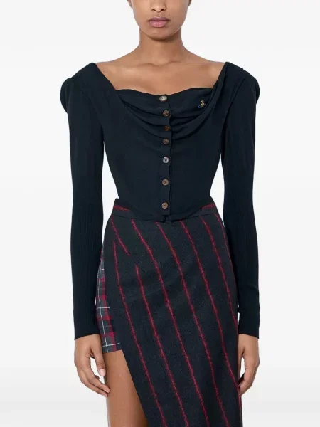 Cardigan Vivienne Westwood drapat negru