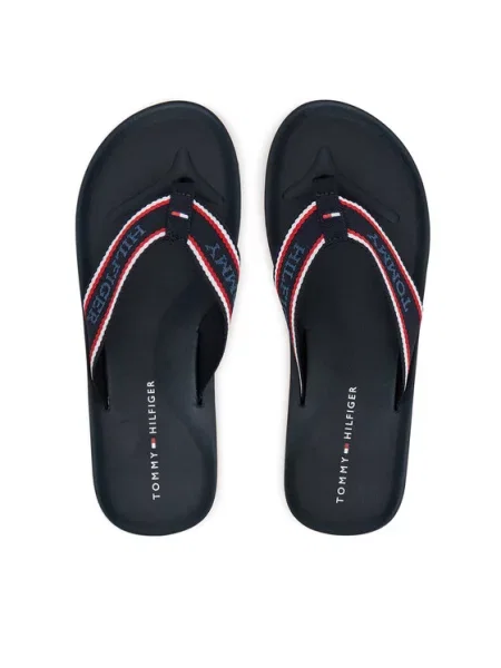 Japonki Tommy Hilfiger granatowe