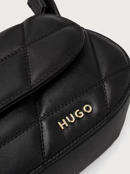 Кожаная сумка хобо Hugo