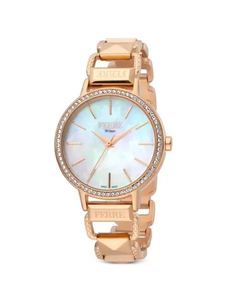 Ceas Ferre Milano clasic alb