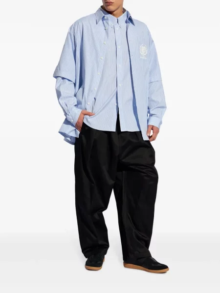Plisuoti kelnės Maison Margiela juoda