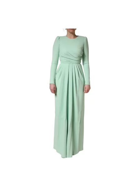 Długa sukienka maxi Dolce And Gabbana zielona