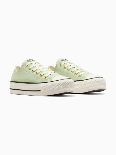 Superge Converse Chuck Taylor All Star s platformo zelena