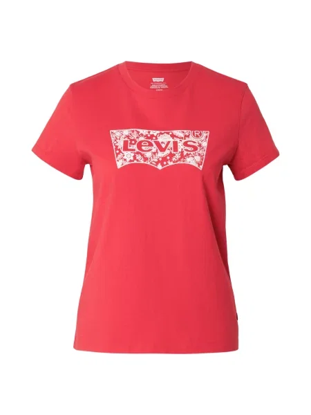 LEVI'S ® Tricou THE PERFECT roșu / murdar alb