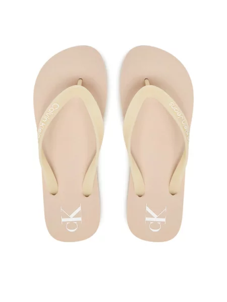 Calvin Klein Jeans Japonki Beach Sandal Transparent Tpu różowy