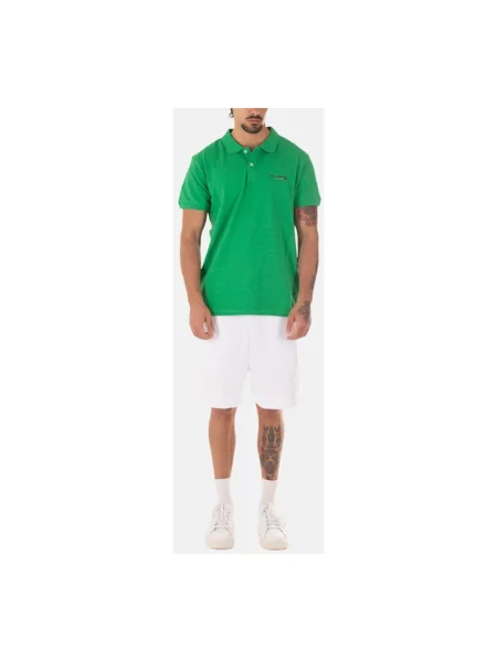 Koszulka polo Just Cavalli z logo zielona