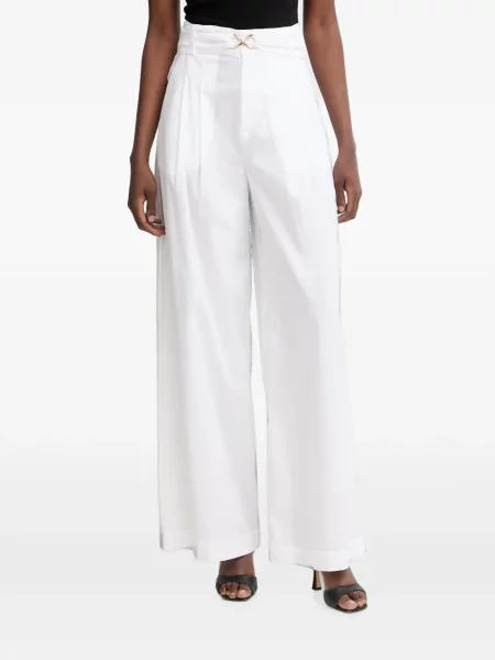 Pantaloni Twinset alb
