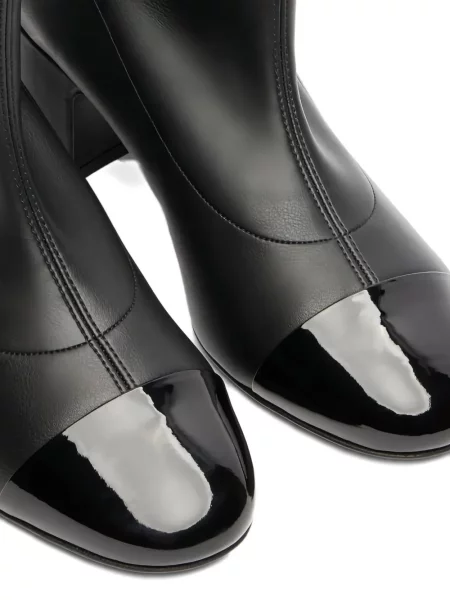 Cizme scurte Casadei din piele negru