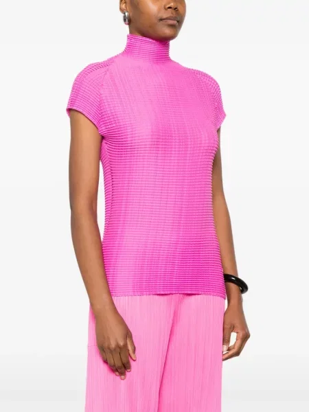 Top Issey Miyake plisat roz