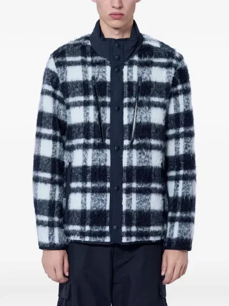 Geacă Moncler în carouri negru