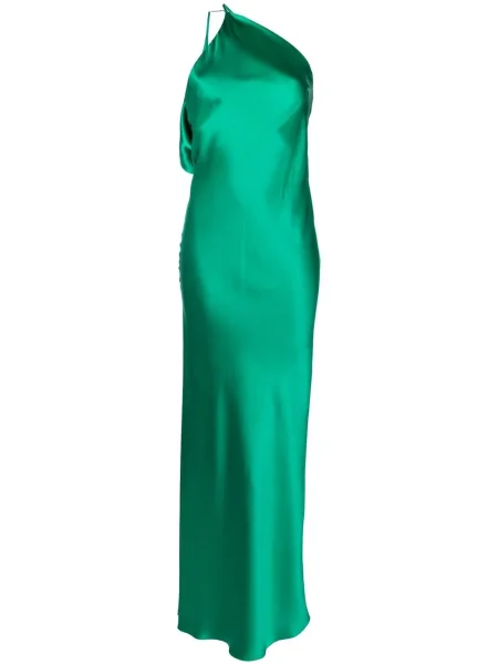 Maksi sukienka maxi Michelle Mason garniturowa zielona