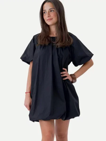 TEESHOPPEN Rochie Hezel negru