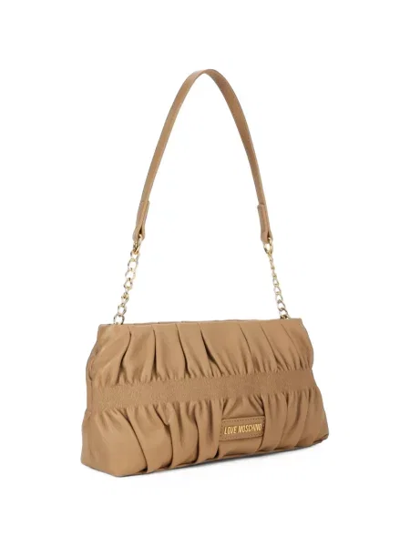Καπιτονέ τσάντα Love Moschino με βολάν