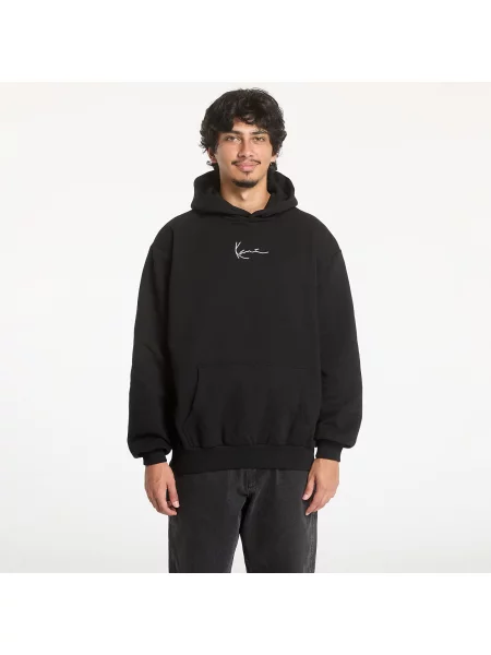 Mikina Karl Kani Small Signature Essential OS Hoodie Black S bílá