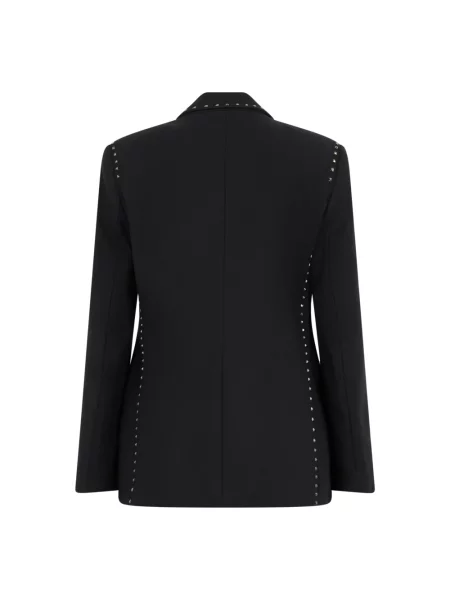 Marynarka Emporio Armani wełniana z ćwiekami czarna
