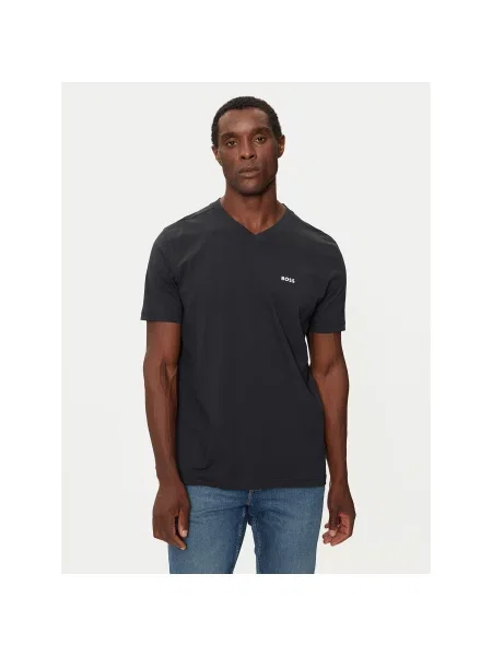 Boss T-shirt Tee V Regular Fit tamnoplava