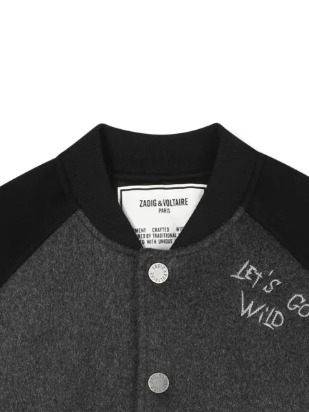 Kurtka bomber dziecięcy Zadig & Voltaire czarny