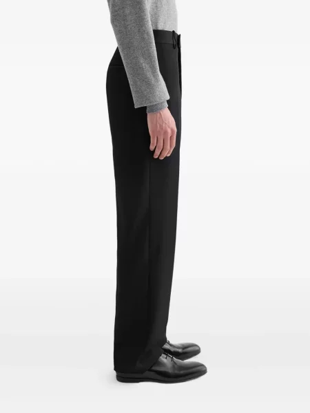 Pantaloni Jil Sander de lână negru