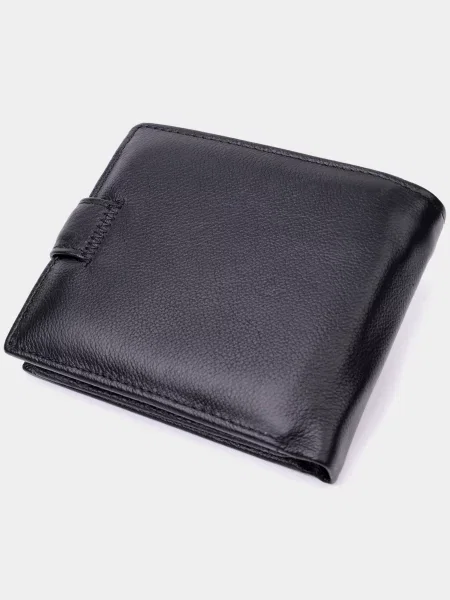 Кожаный кошелек St Leather Accessories черный