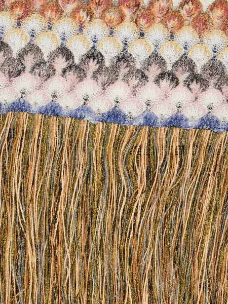 Плетен шал Missoni с ресни