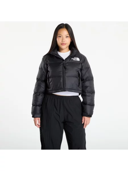 Kurtka The North Face W Nuptse Short Jacket TNF Black/ TNF Black L szary