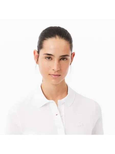 Lacoste Koszula Polo Z Rękawem biała