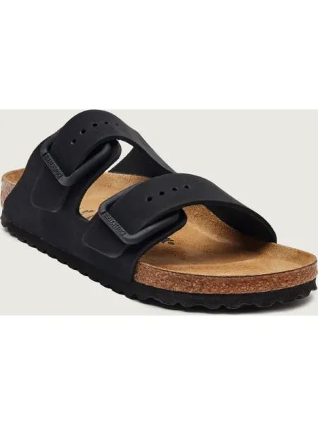 Birkenstock De piele șlapi Arizona Wire Buckle | narrow fit negru