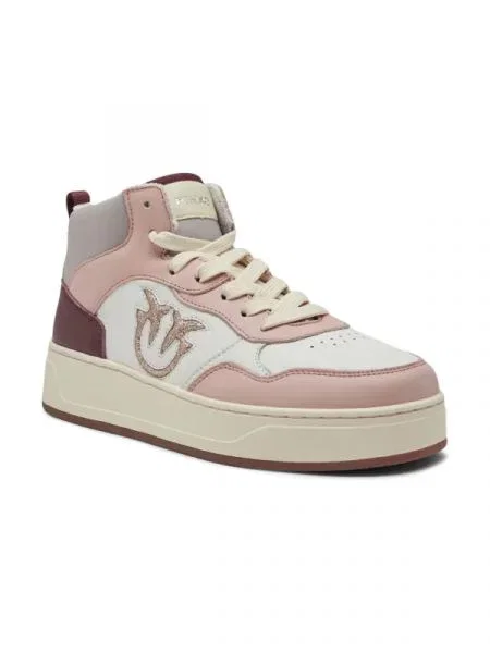 Pinko Bőr sneakers tornacipő DETROIT fehér