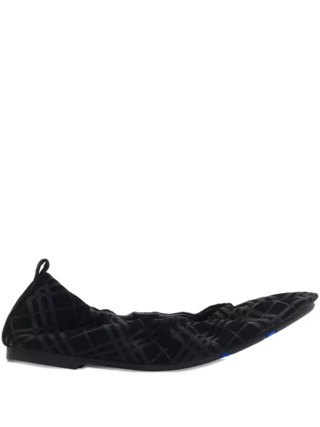 Semišové baleríny Burberry černé