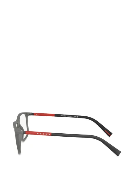 Ochelari de soare dreptunghiulari Prada Linea Rossa gri