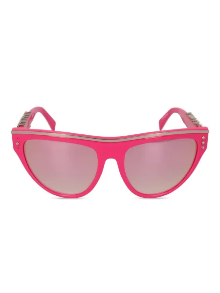 Sluneční brýle Moschino Pre-owned s autogramem růžové