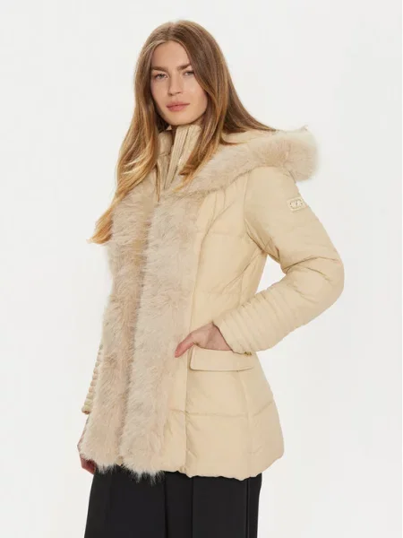 Μπουφάν πουπουλένιο Marciano Guess μπεζ