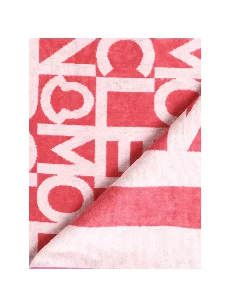Szal Moncler z nadrukiem różowa