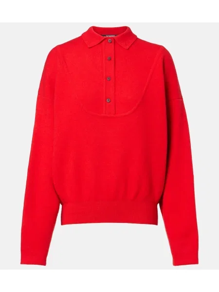 Vlněný svetr Jacquemus červený