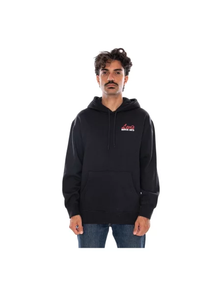 Bluza z kapturem Levi's z kapturem czarna