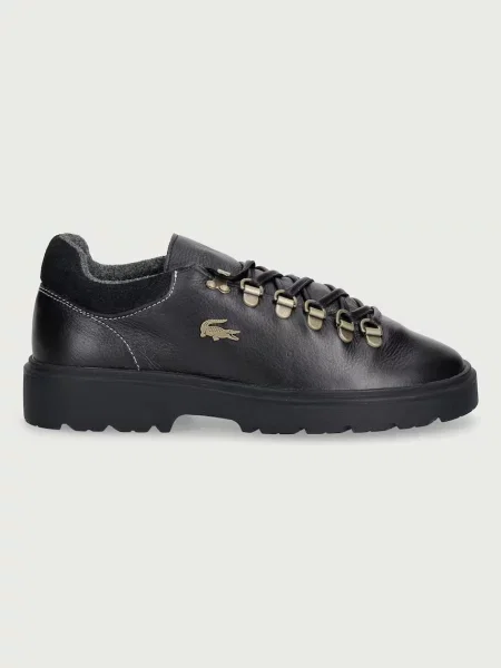 Lacoste BASESHOT WINTER superge usnjene črna